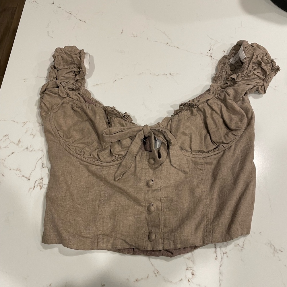 button corset top
